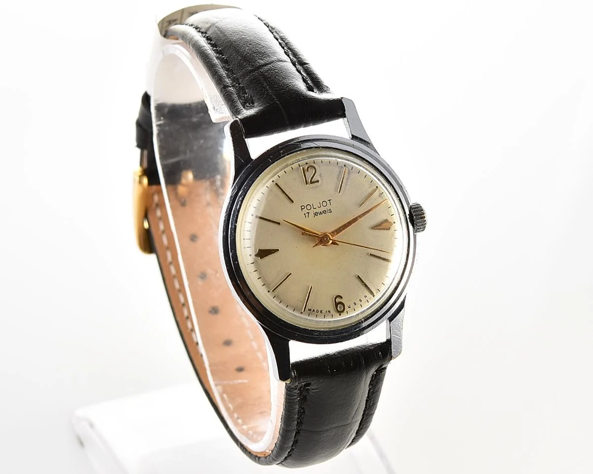 Vintage Soviet Poljot vintage mechanical wrist watch