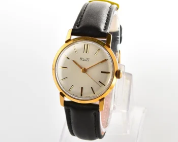 Excellent vintage gold-plated Poljot mechanical watch