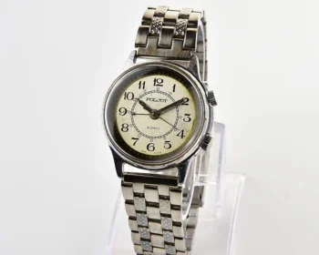 Soviet Poljot-cricket mechanical watch with alarm clock function