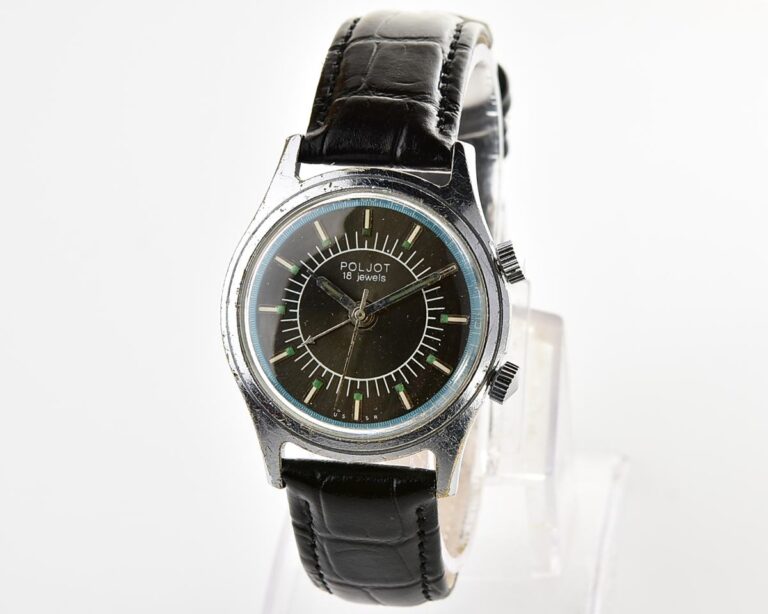 POLJOT mechanical watch with alarm clock function