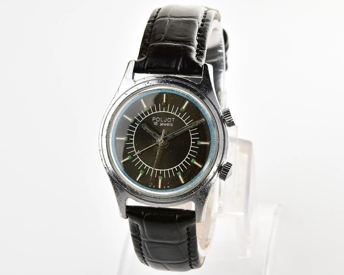 Poljot mechanical watch with alarm clock function