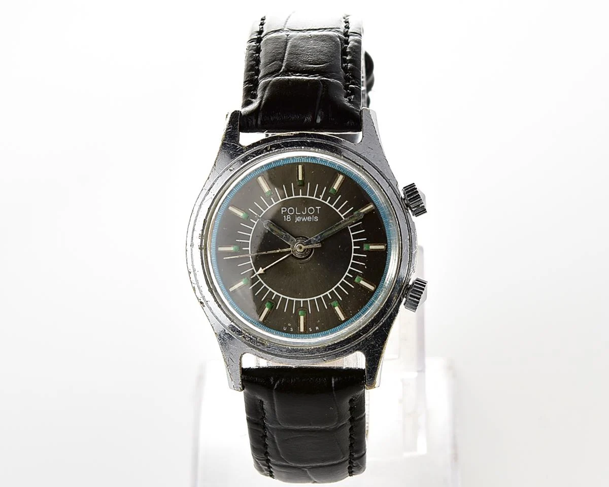 Poljot mechanical watch with alarm clock function