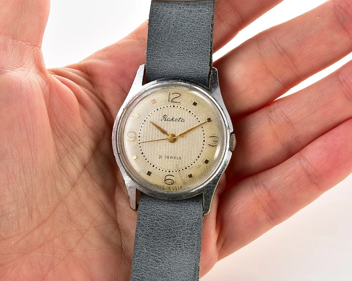 Vintage Soviet Raketa Baltica mechanical watch