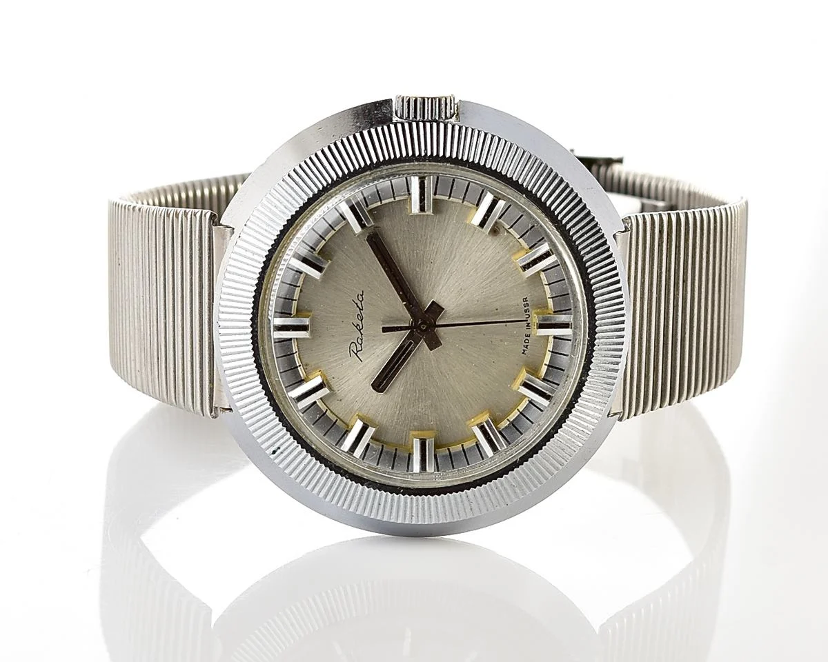 Vintage Soviet Raketa mechanical wristwatch