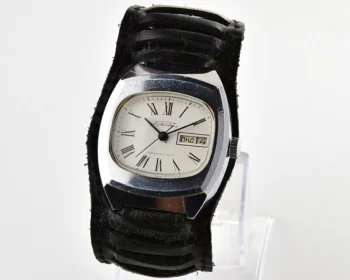 Raketa vintage mechanical wrist watch with double calendar