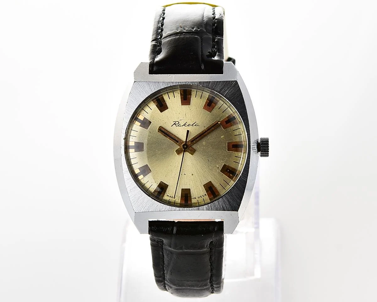 Soviet Raketa vintage mechanical watch