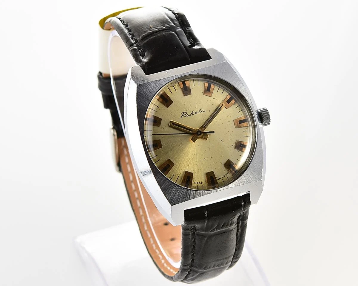 Soviet Raketa vintage mechanical watch