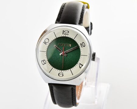 Excellent soviet Raketa vintage mechanical watch with bi-color dial