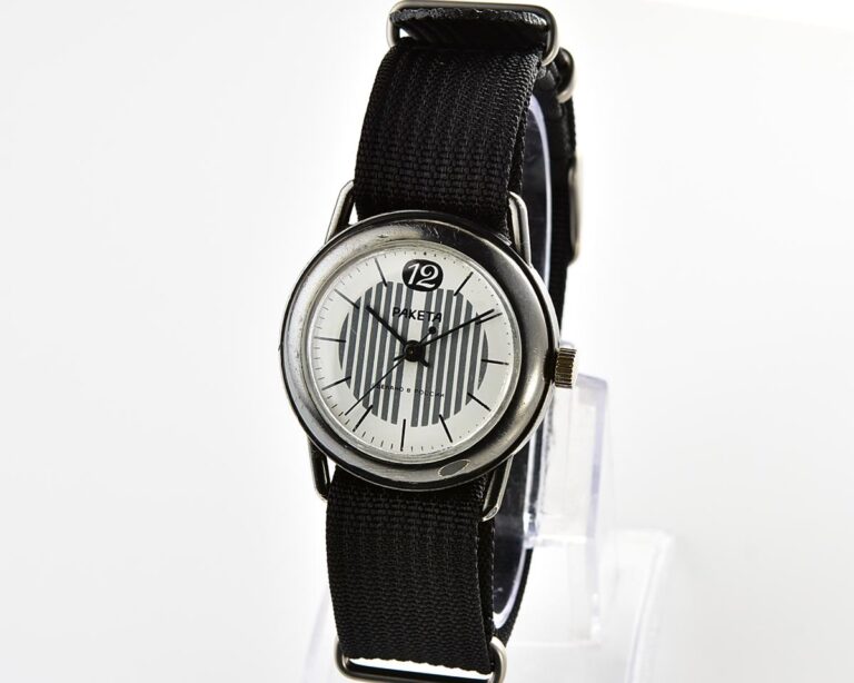 RAKETA mechanical watch with nylon NATO strap