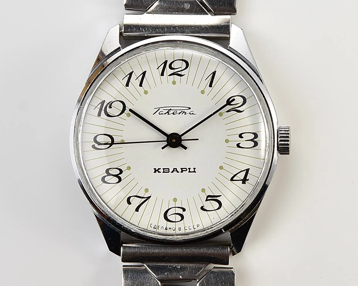 Elegant Raketa Soviet quartz watch