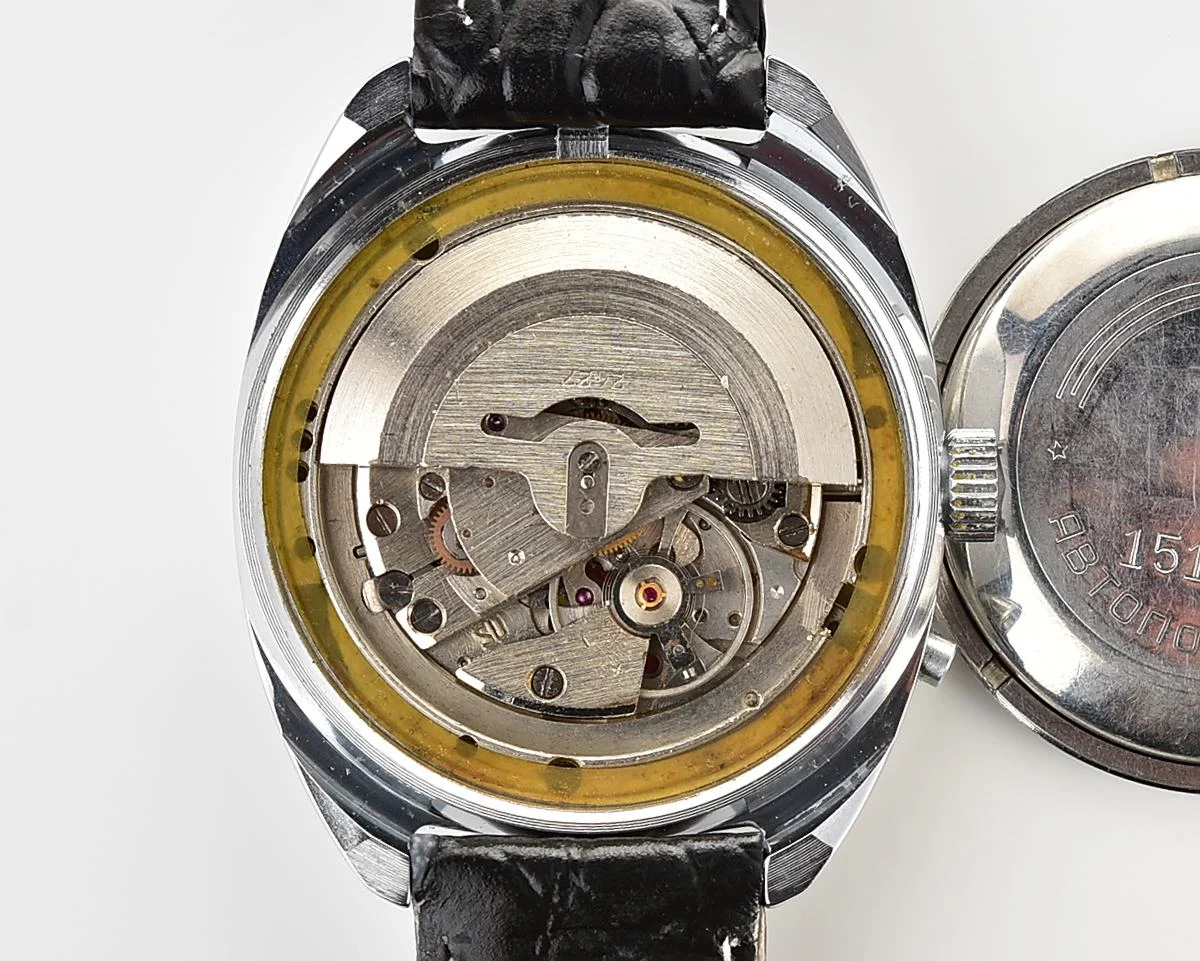 Soviet vintage Sekonda mechanical watch with automatic self winding movement