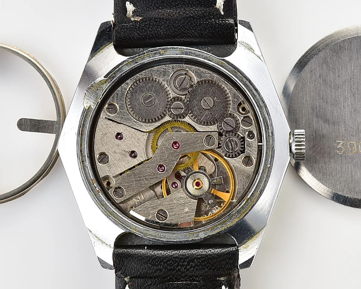 Excellent hexagonal Slava Soviet mechanical vintage watch