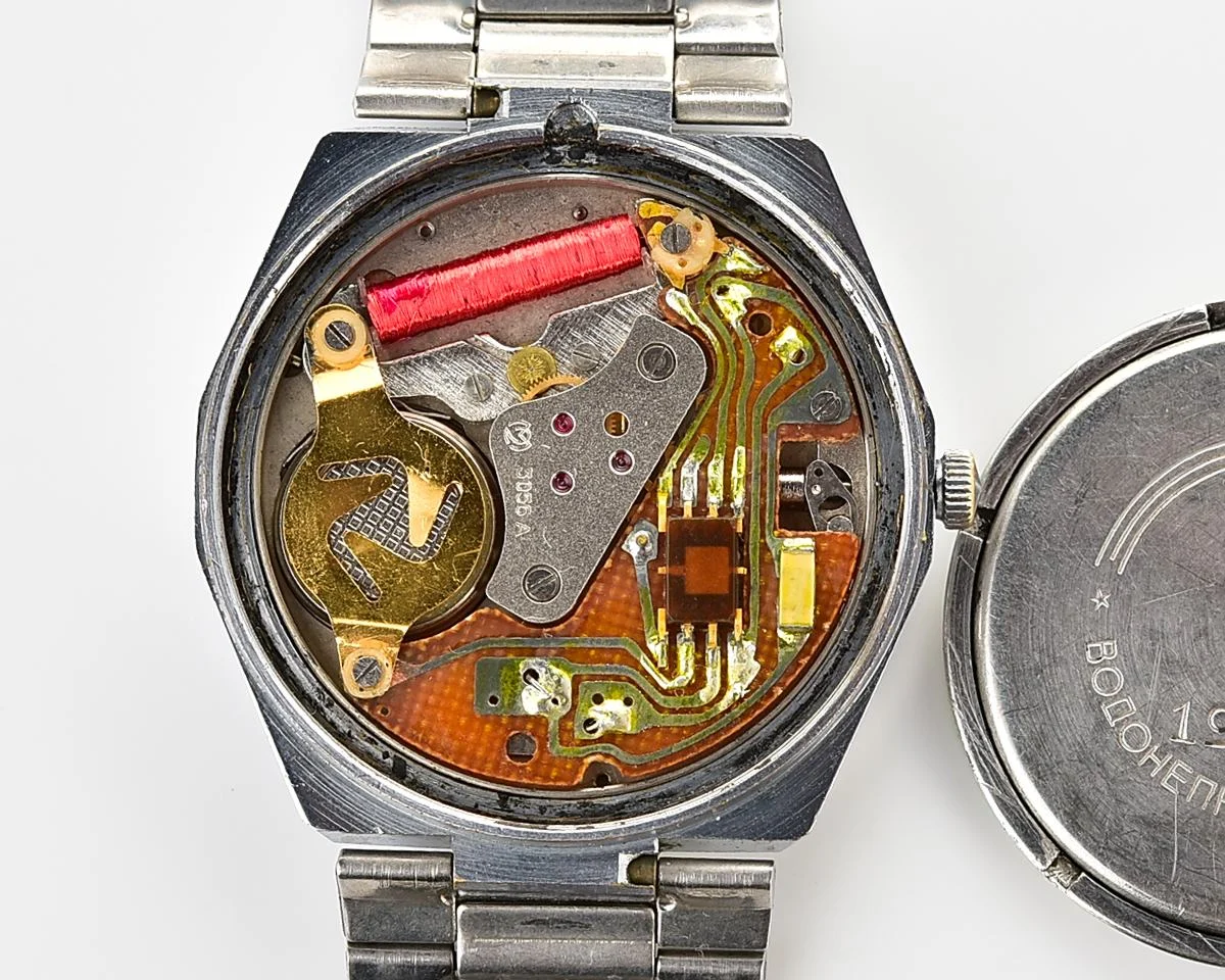 Soviet Slava watch with quartz movement
