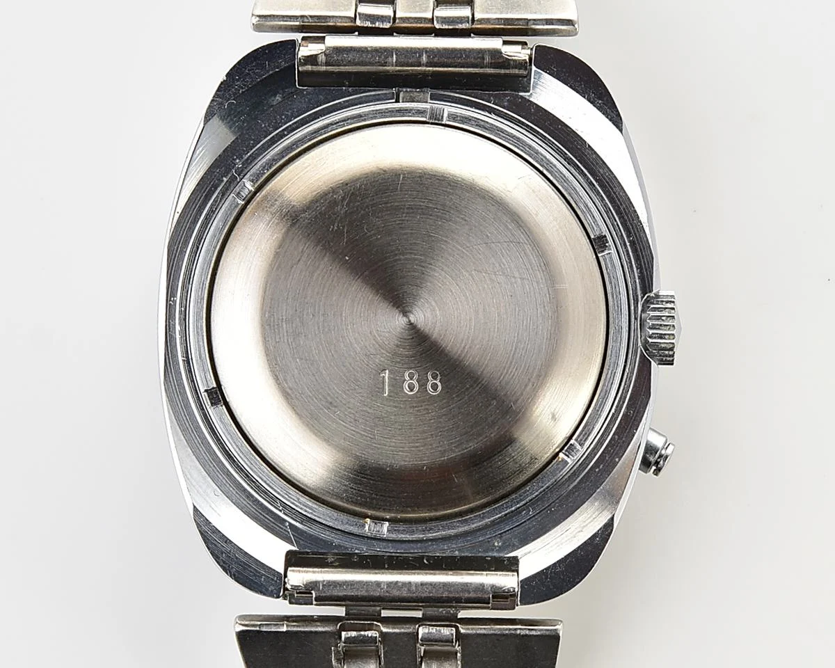 Large Soviet Slava vintage watch with automatic self-winding mechanical movement