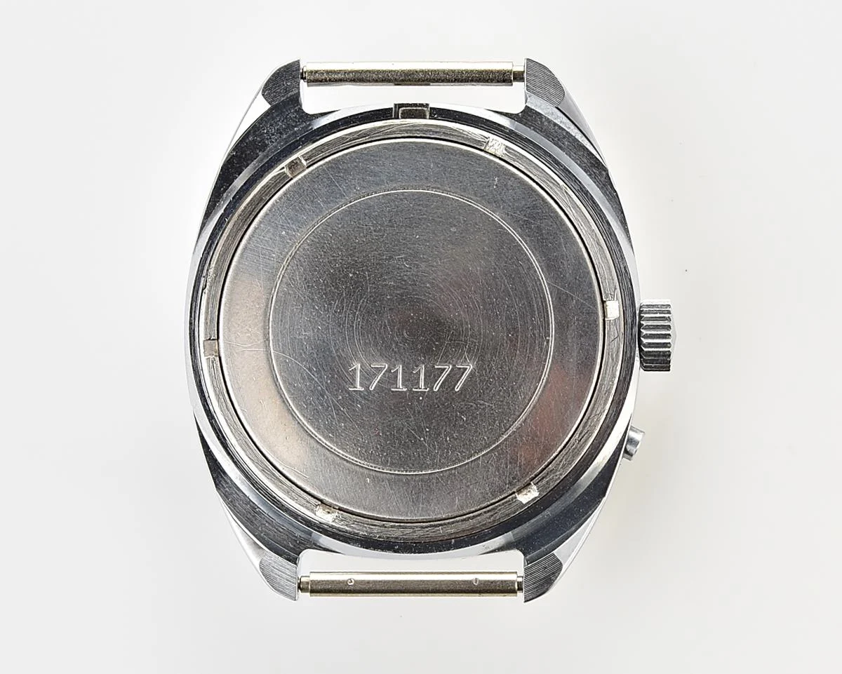 Slava Soviet mechanical vintage watch with duo-tone dial