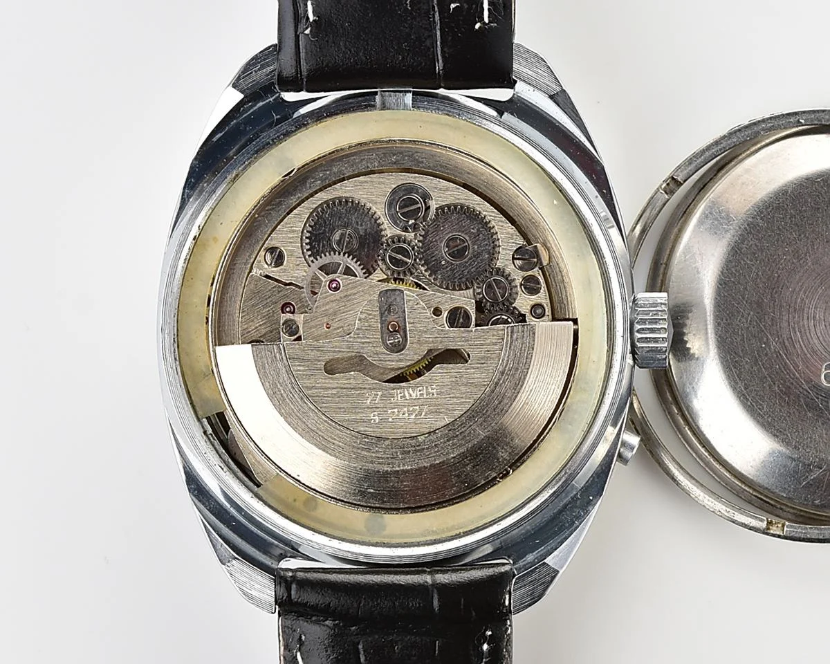 Excellent Slava Soviet mechanical vintage watch with automatic self-winding movement