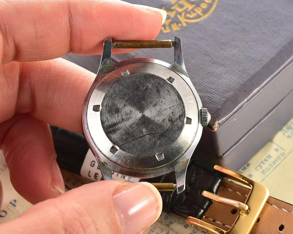 Excellent vintage Stolichnie Soviet wristwatch with original box and passport - 1st Moskow Watch Factory