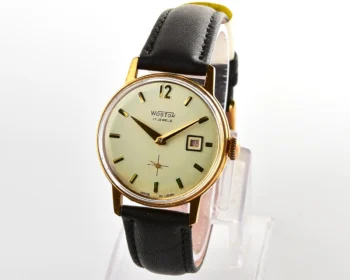 Vintage Soviet Wostok (Vostok) mechanical gold-plated wrist watch