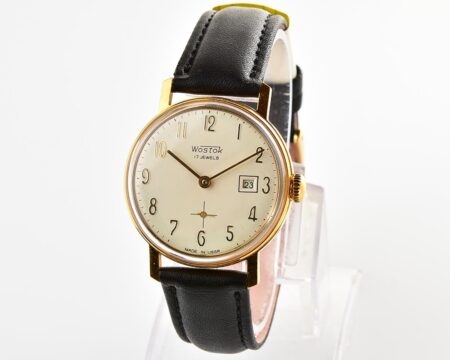 Excellent vintage soviet Wostok (Vostok) mechanical gold-plated wrist watch