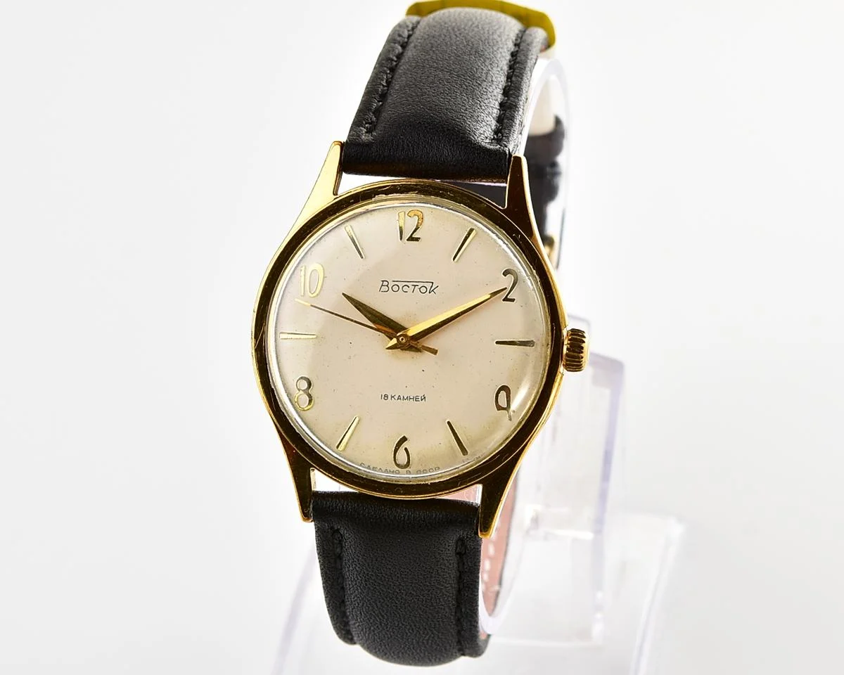 Soviet gold-plated Vostok (Wostok) mechanical watch