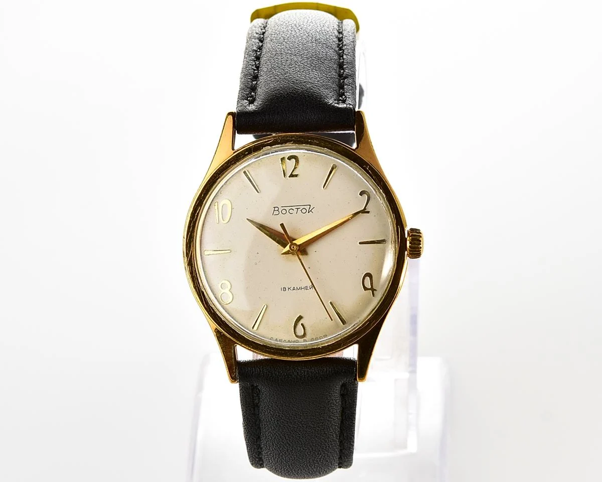 Soviet gold-plated Vostok (Wostok) mechanical watch
