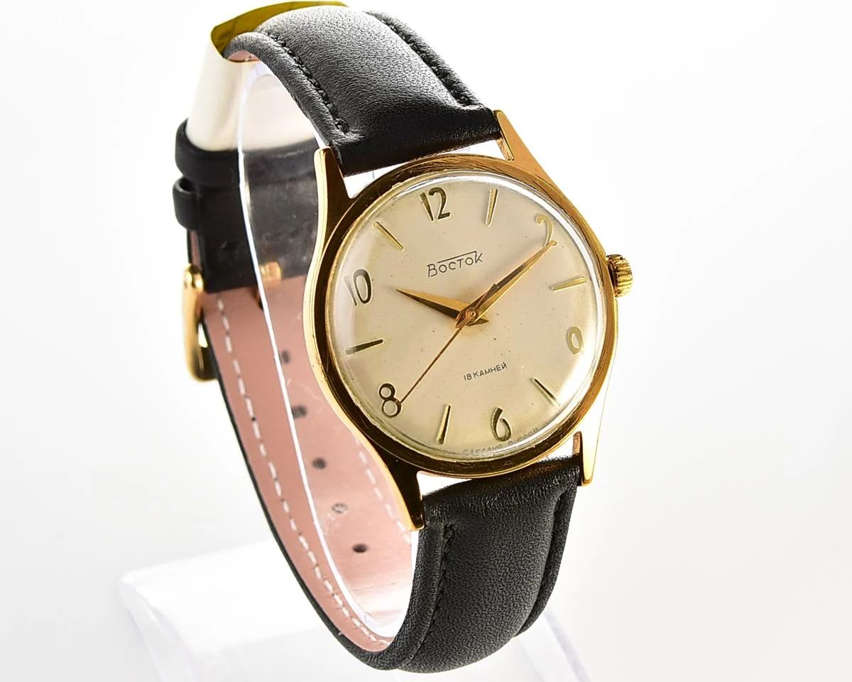 Soviet gold-plated Vostok (Wostok) mechanical watch