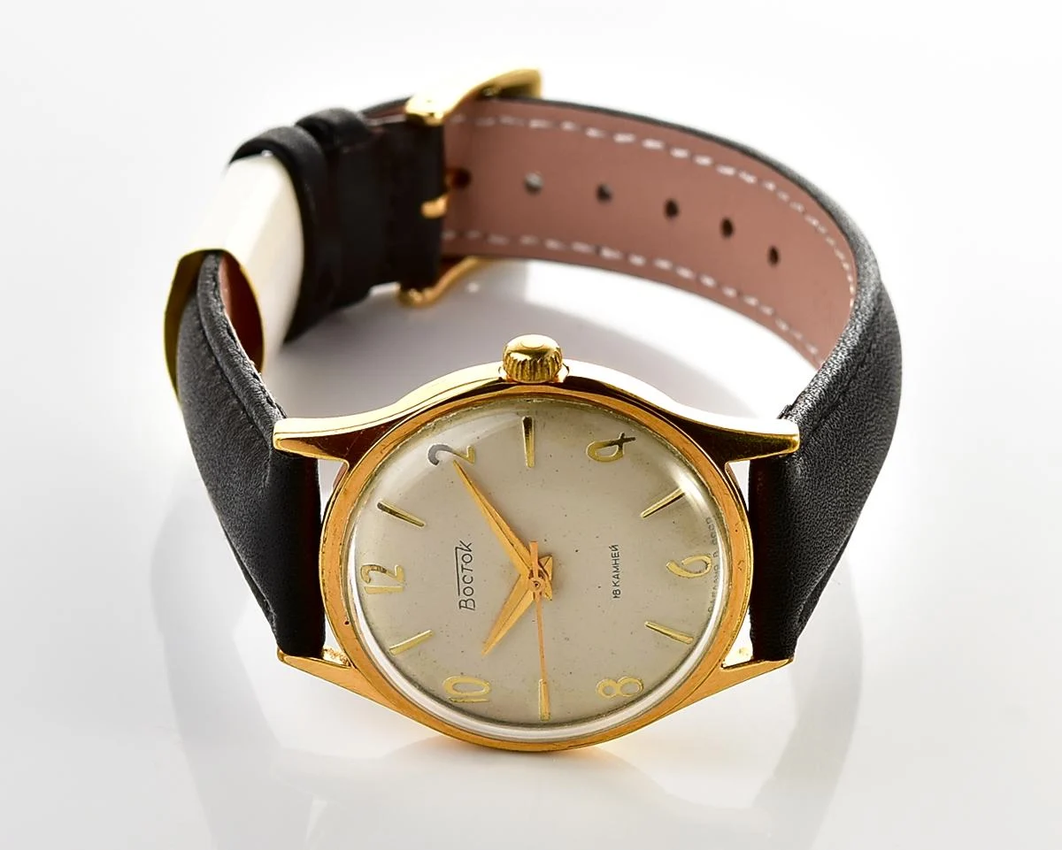 Soviet gold-plated Vostok (Wostok) mechanical watch