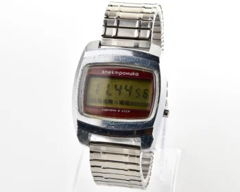Large vintage USSR digital watch Electronika