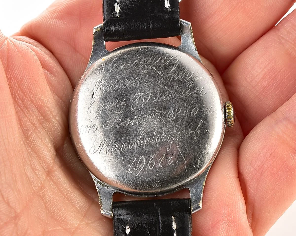 Uncommon version vintage Soviet mechanical watch Moskva