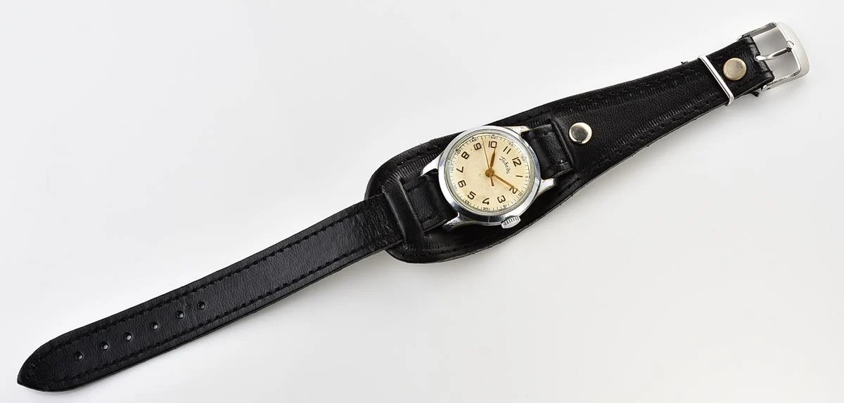 Vintage Soviet mechanical watch Pobeda Zim from the 1950s