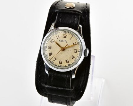 Vintage soviet mechanical watch POBEDA ZIM from the 1950s