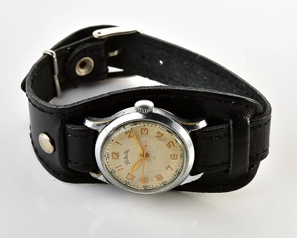 Vintage Soviet mechanical watch Pobeda Zim from the 1950s
