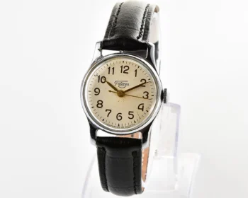 Vintage Soviet mechanical Pobeda watch with central second hand