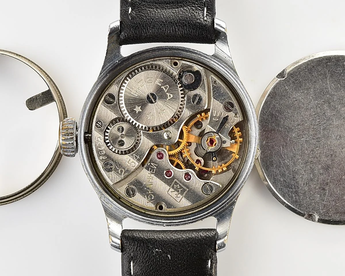 Soviet Pobeda "34-K" in uncommon hermetic case - the actual first watch in space!
