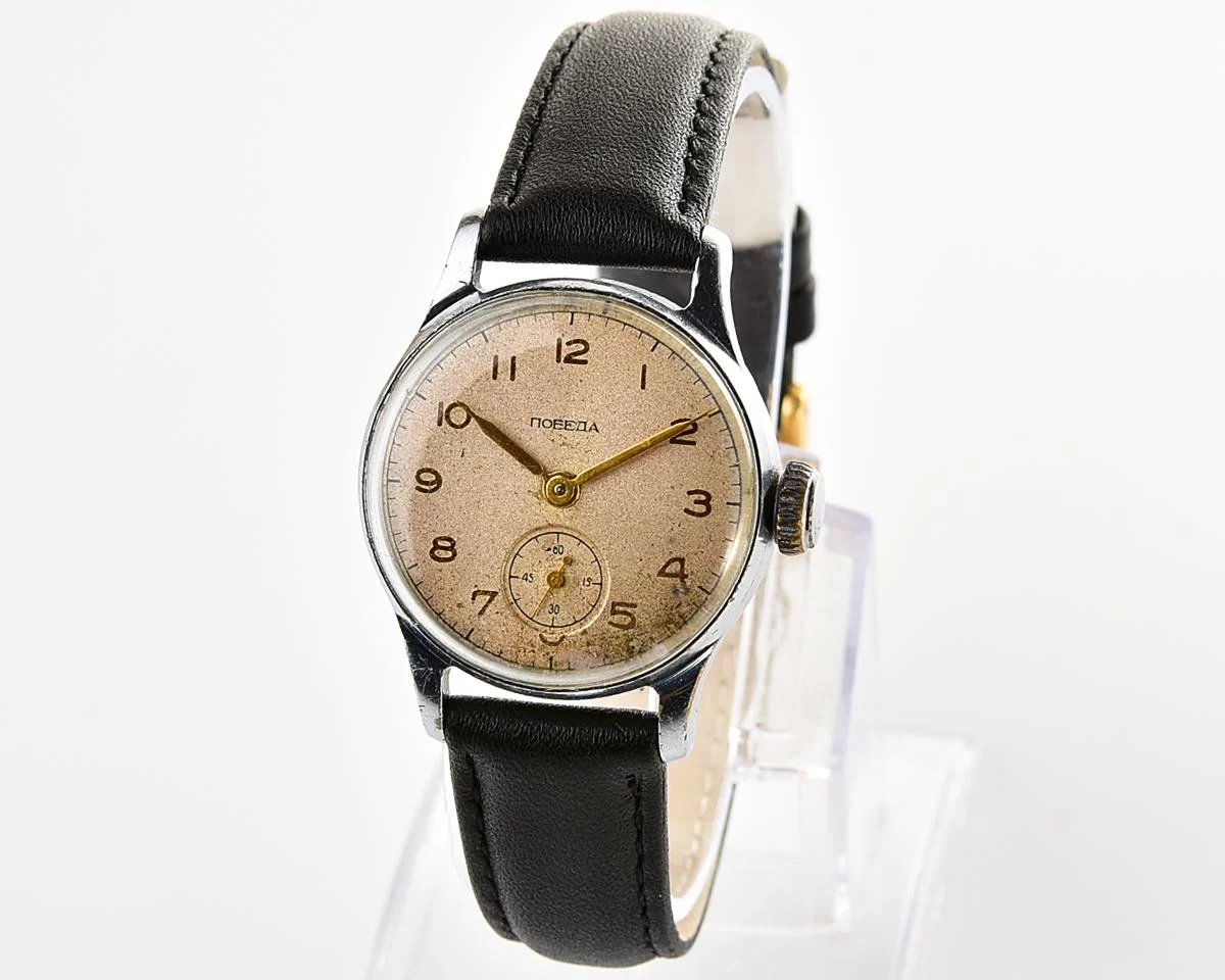 Soviet Pobeda "34-K" in uncommon hermetic case - the actual first watch in space!