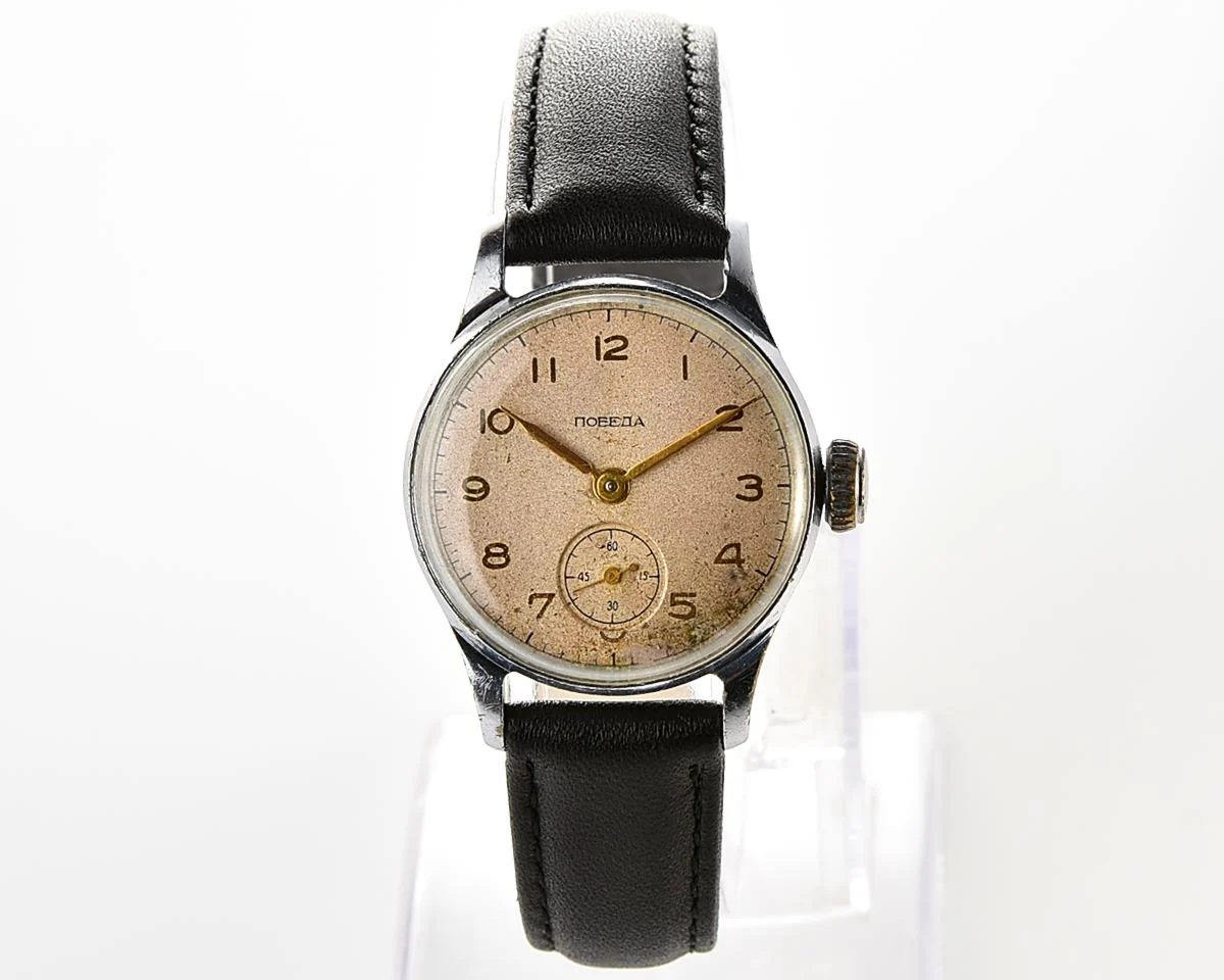 Soviet Pobeda "34-K" in uncommon hermetic case - the actual first watch in space!