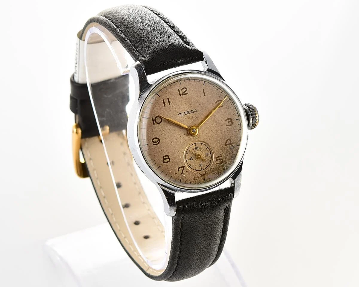 Soviet Pobeda "34-K" in uncommon hermetic case - the actual first watch in space!