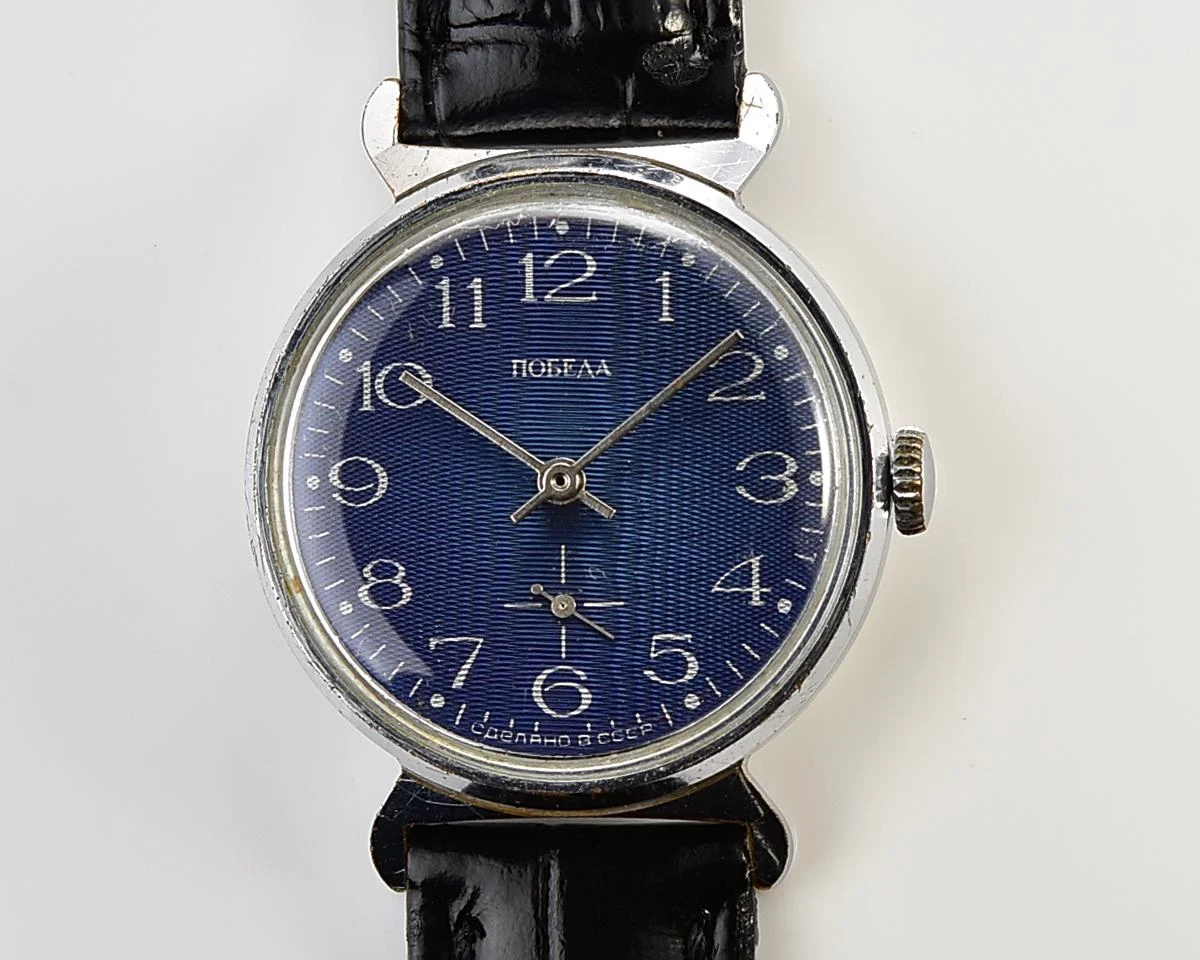 Soviet Pobeda vintage mechanical wrist watch