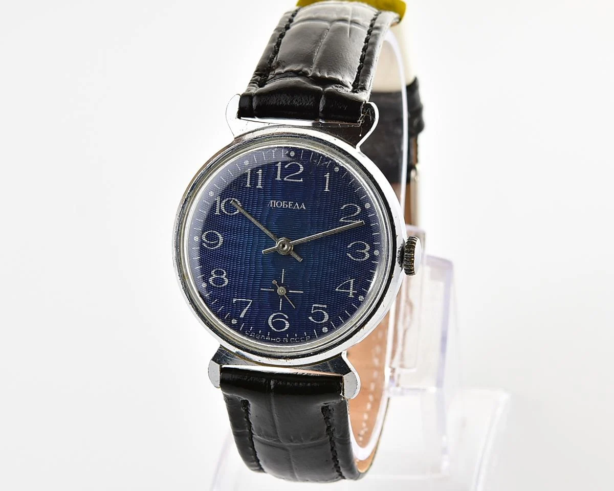Soviet Pobeda vintage mechanical wrist watch