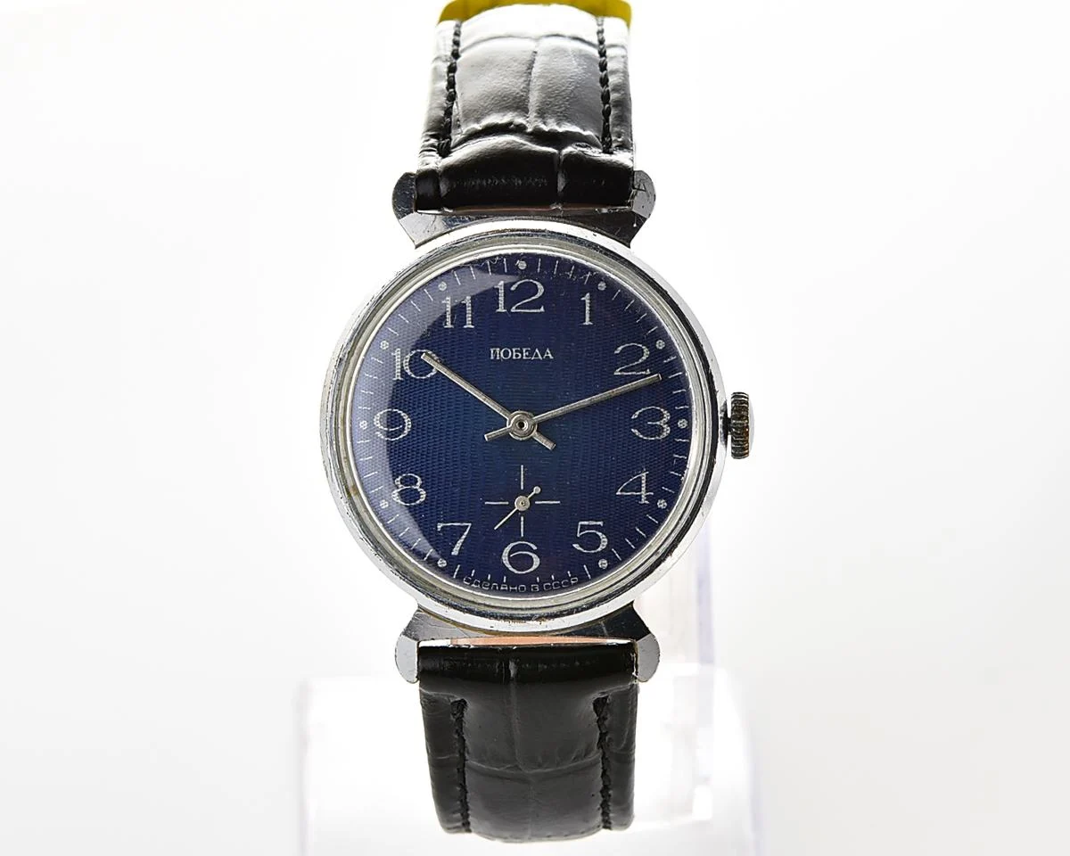 Soviet Pobeda vintage mechanical wrist watch