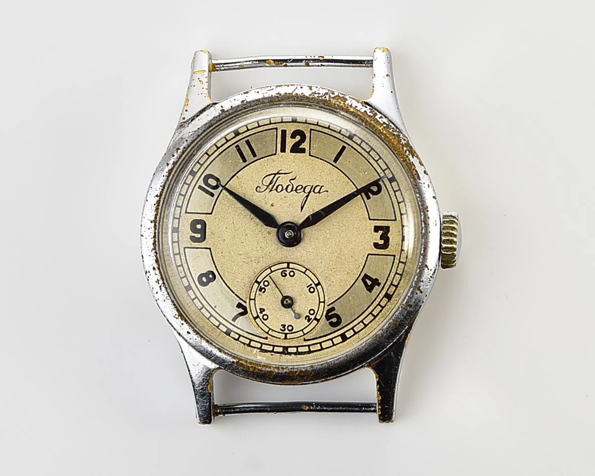 Vintage Soviet mechanical watch Pobeda, the 1st quarter of 1950!