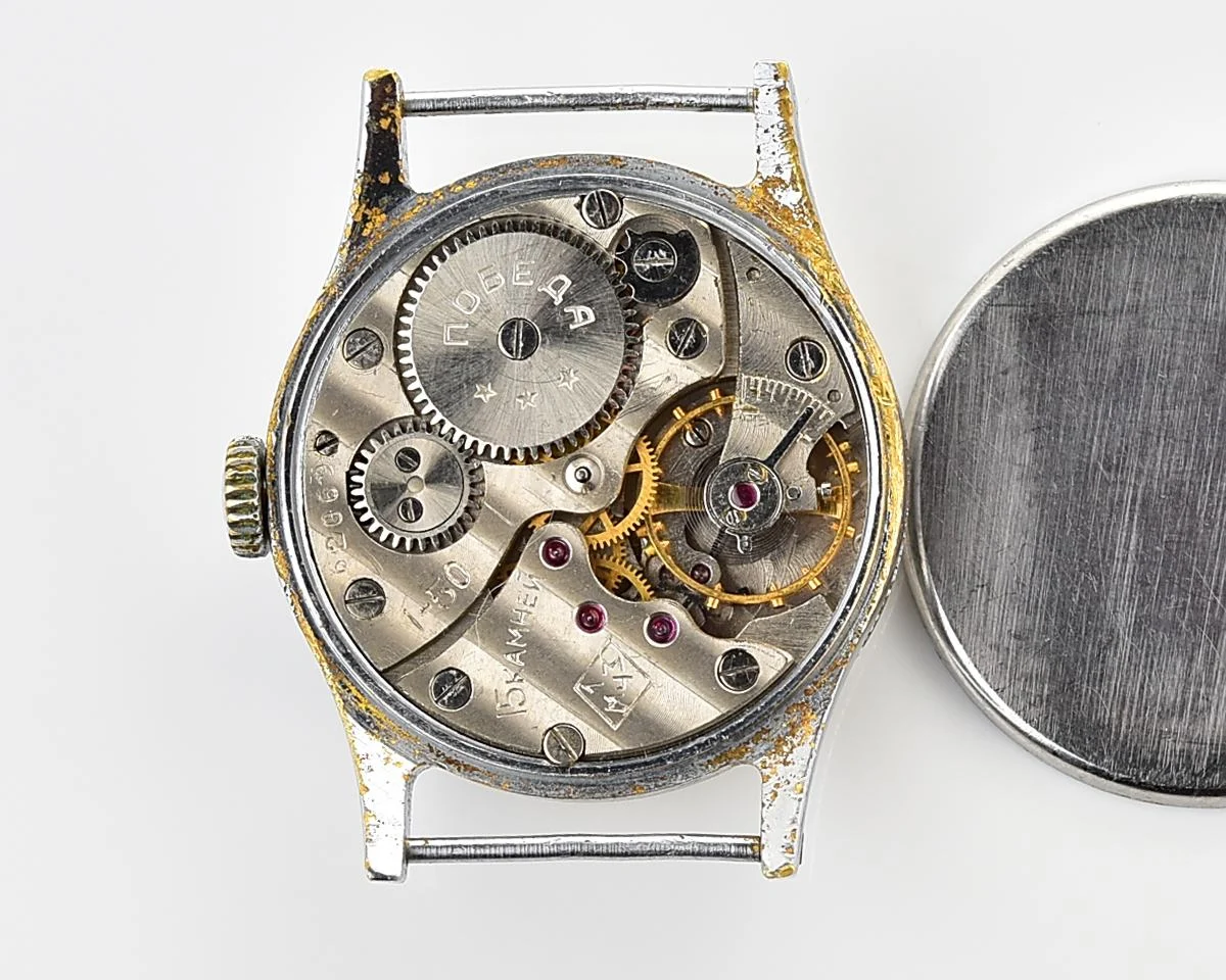 Vintage Soviet mechanical watch Pobeda, the 1st quarter of 1950!