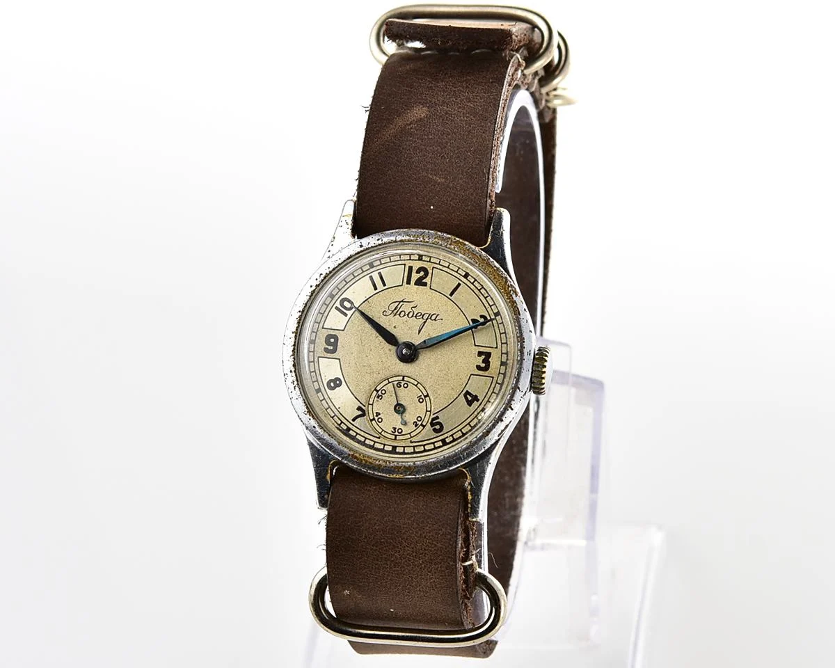 Vintage Soviet mechanical watch Pobeda, the 1st quarter of 1950!