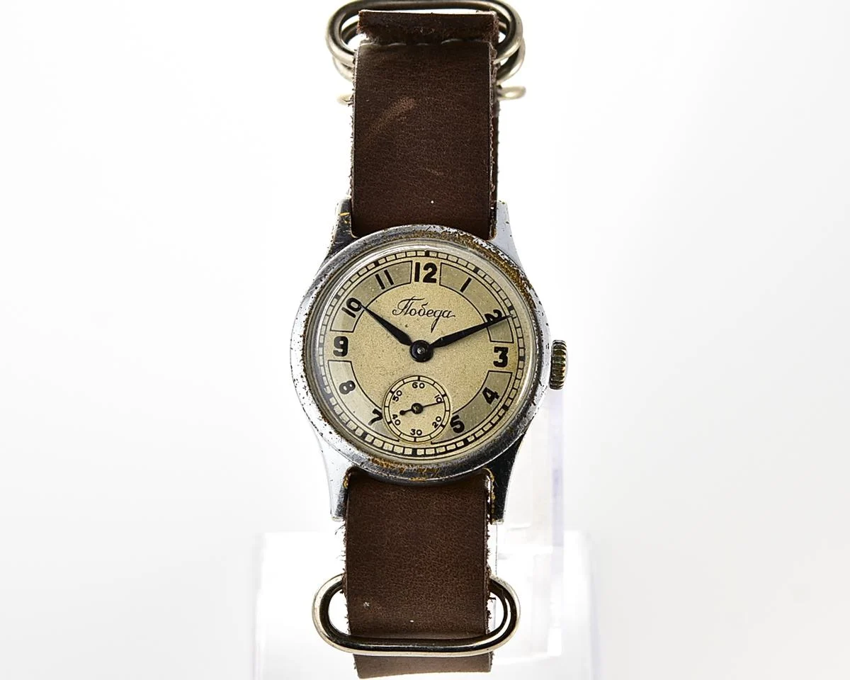 Vintage Soviet mechanical watch Pobeda, the 1st quarter of 1950!