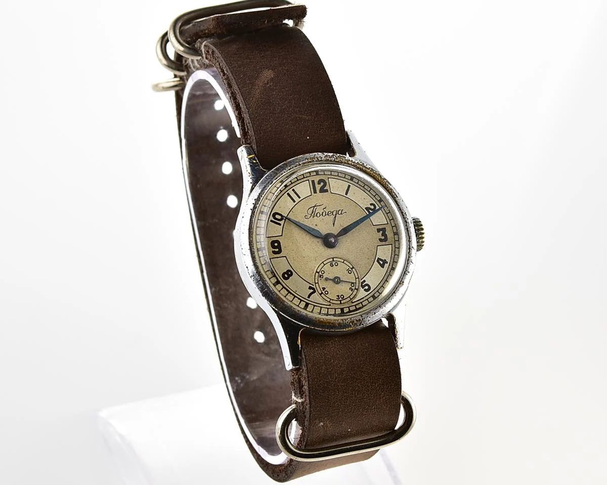 Vintage Soviet mechanical watch Pobeda, the 1st quarter of 1950!