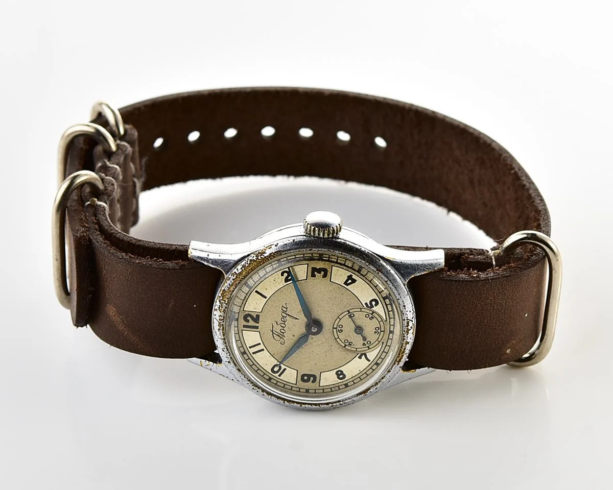 Vintage Soviet mechanical watch Pobeda, the 1st quarter of 1950!