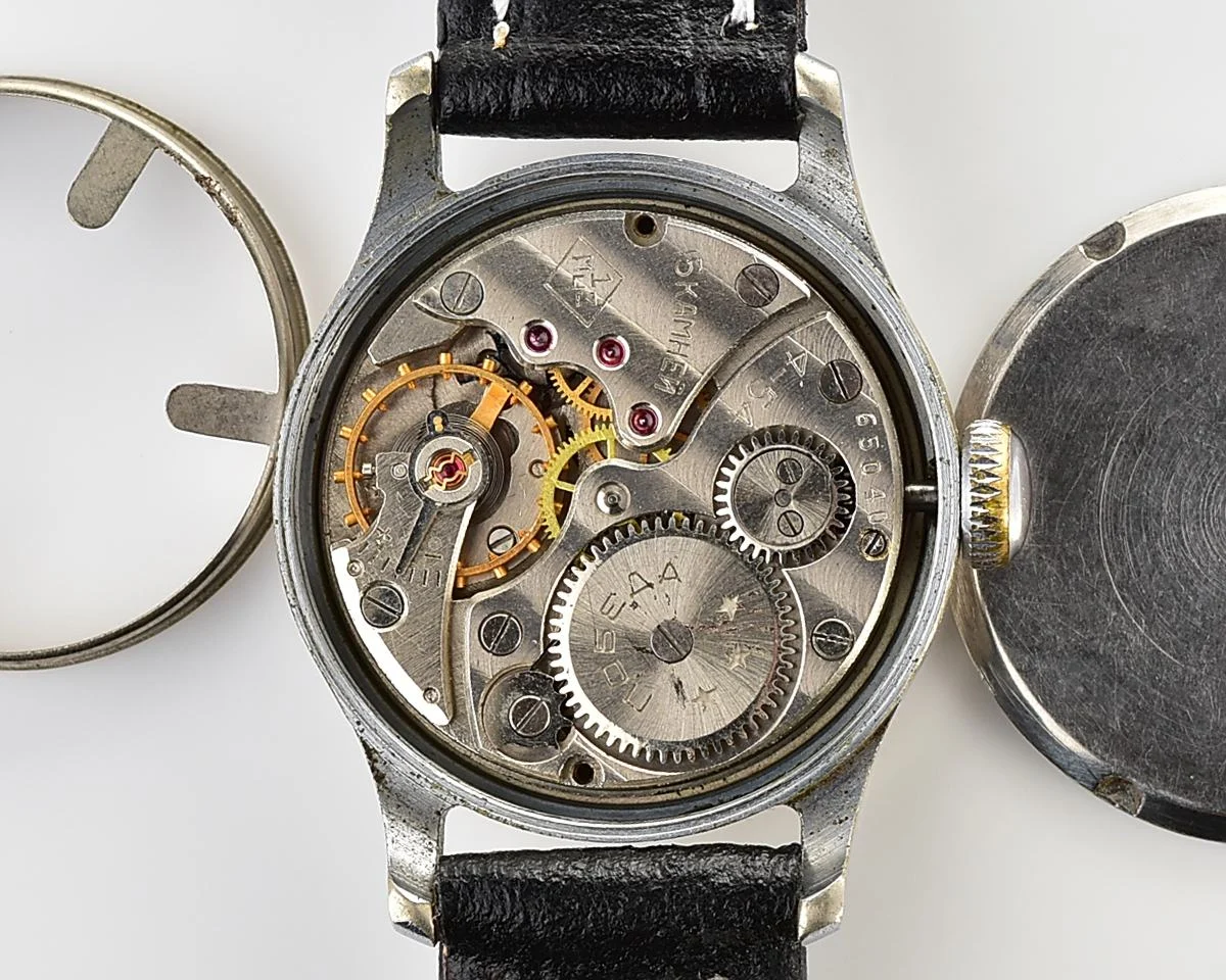 Soviet Pobeda "34-K" in uncommon hermetic case - the actual first watch in space!