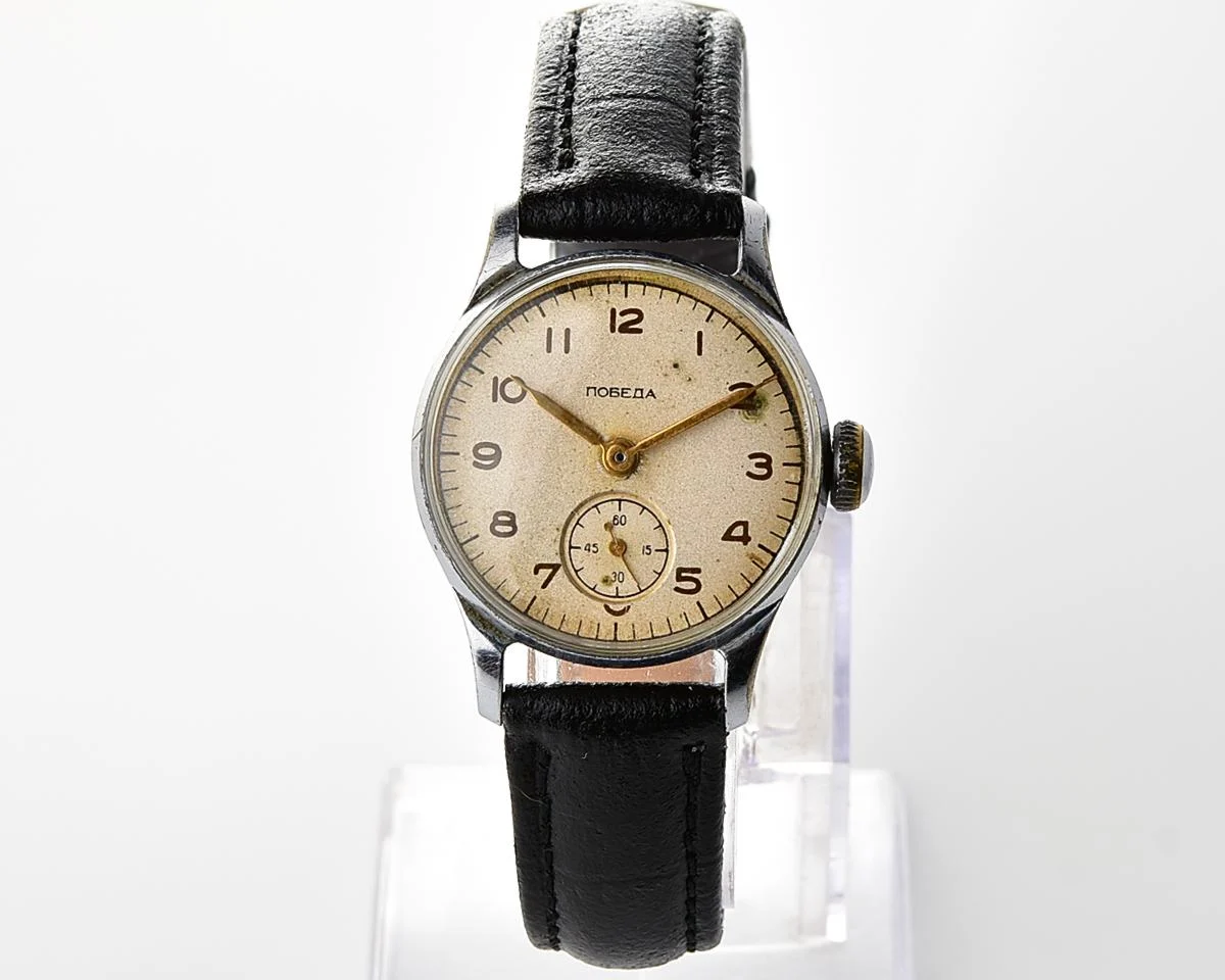 Soviet Pobeda "34-K" in uncommon hermetic case - the actual first watch in space!