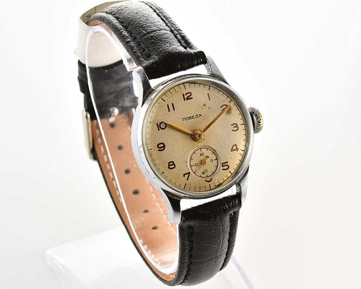 Soviet Pobeda "34-K" in uncommon hermetic case - the actual first watch in space!