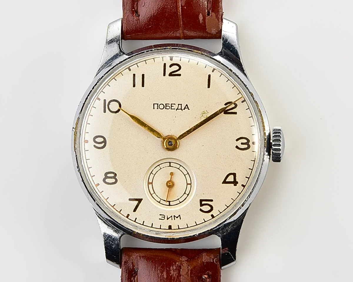 Vintage Soviet mechanical watch Pobeda ZiM, from the 4th quarter 1955!